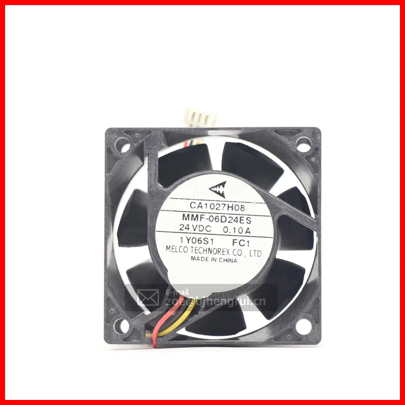 

MMF-06D24ES-FC1 Mitsubishi CA1027H08 24VDC 0.10A 6025 60x60x25mm ball bearing CPU inverter small axial cooling fan