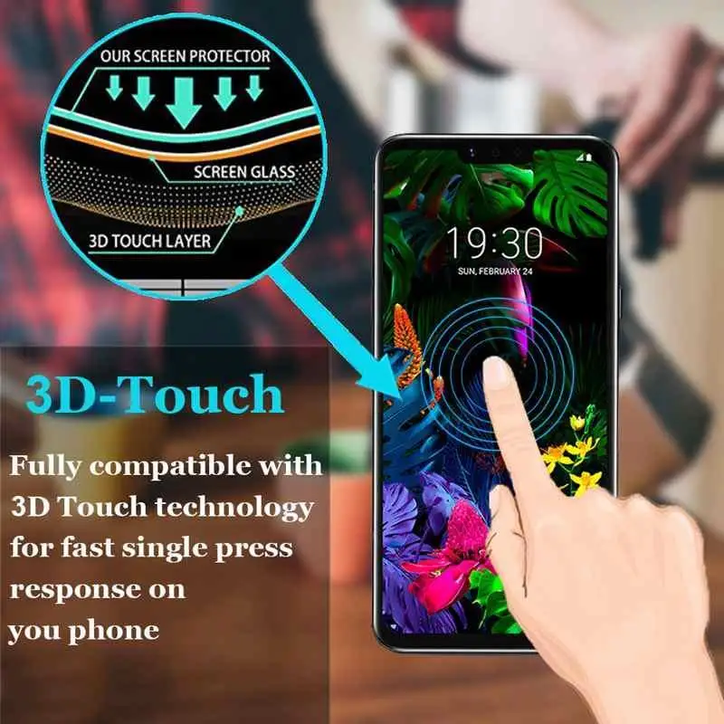 Закаленное Стекло для LG G8S thinQ Экран протектор для LG Q60 K50 W30 W10 Stylus5 K40 G8 V50 V40 Q7 плюс V30 плёнка полностью покрывающая Стекло