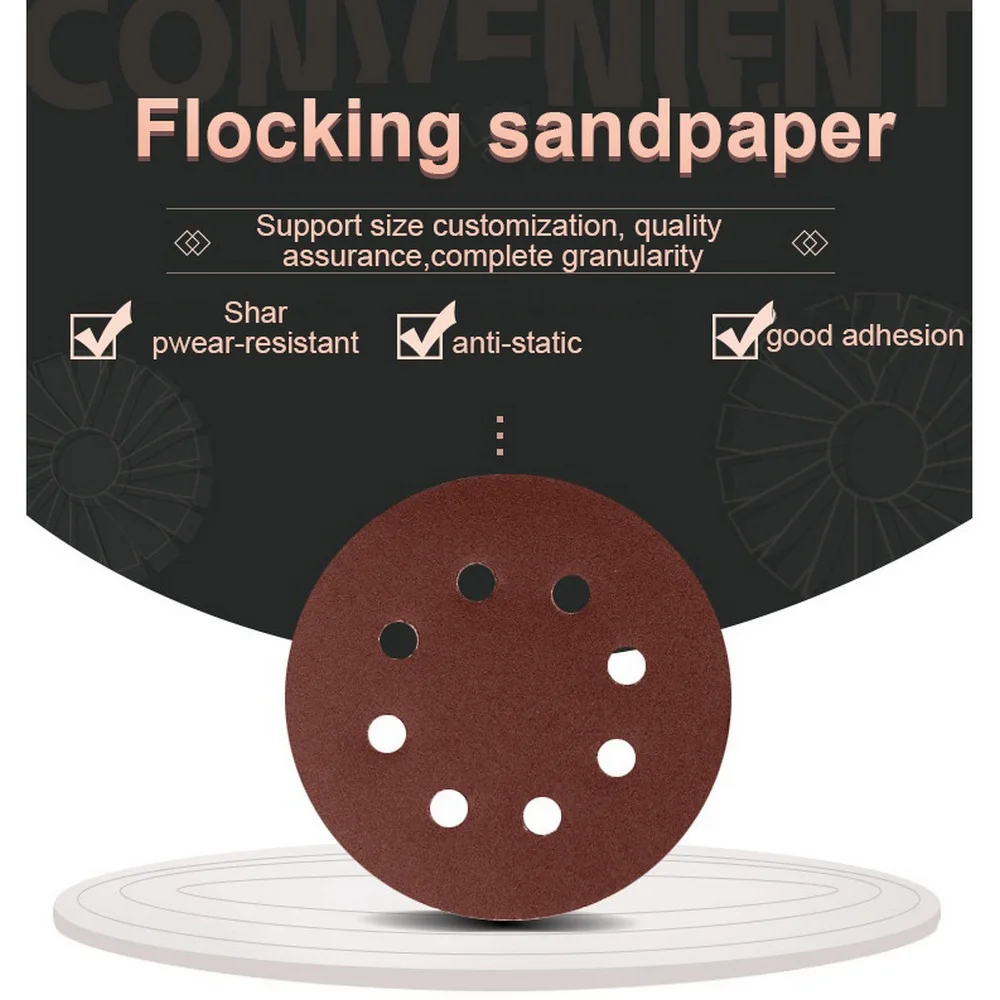 

7 inch 120PCS Sandpaper Grit Woodworking Metal Plastic Processing Aanding Sachine Polishing Sand Table 100 120 150 180 240 320