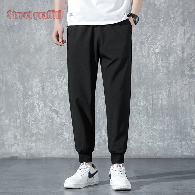 

2021 Mens Clothing Men Youthful Vitality Trousers England Style Sports Smart Casual Linen The New Listing Jogger Pants S-4xl