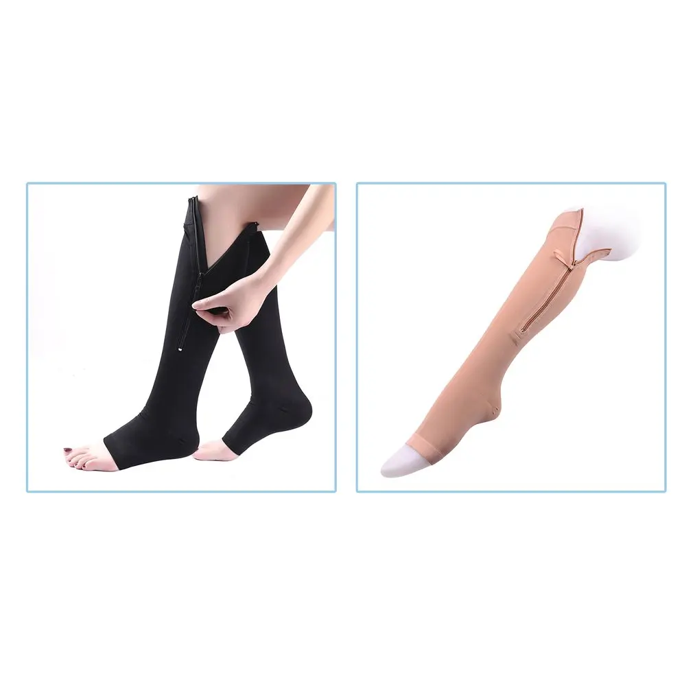

Ladies Body Shaping Stovepipe Sports Compression Socks Zipper Calf Socks Stepping Socks Stockings Leg Socks