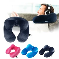 new 4 color u shape travel pillow for airplane inflatable neck pillow travel accessory comfortable pillows for travel sleep