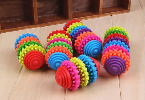 Игрушки для жевания зубов инструмент тренировки цветная резиновая игрушка