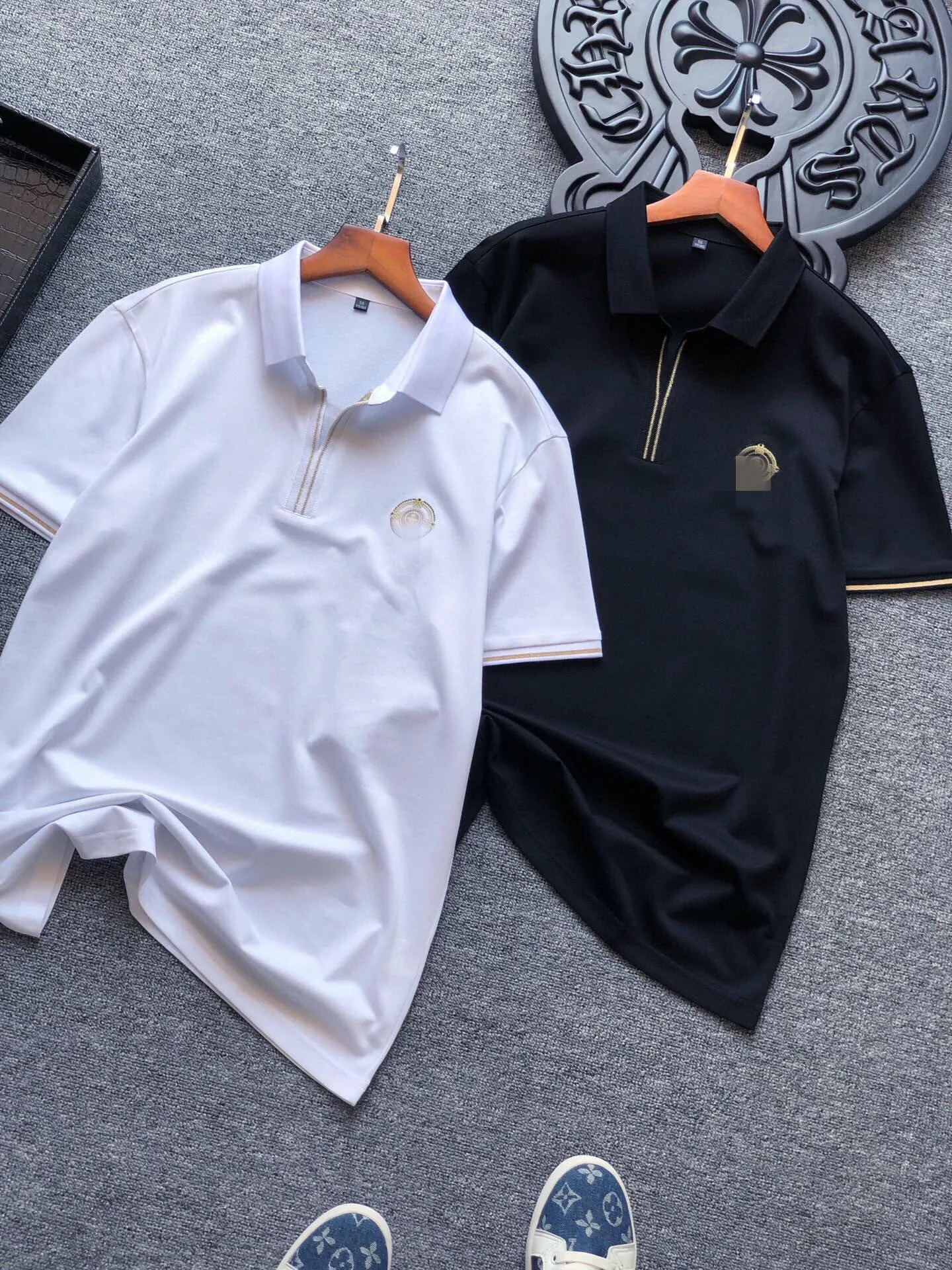 

Top luxury seamless short-sleeved shirt polo shirt men men clothing polo shirt mens polo shirts with short sleeve