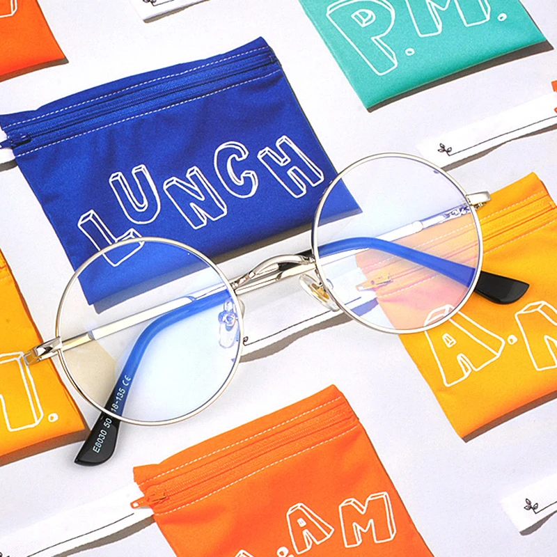 Elbru прозрачные линзы очки для женщин и мужчин анти Синие лучи металлическая