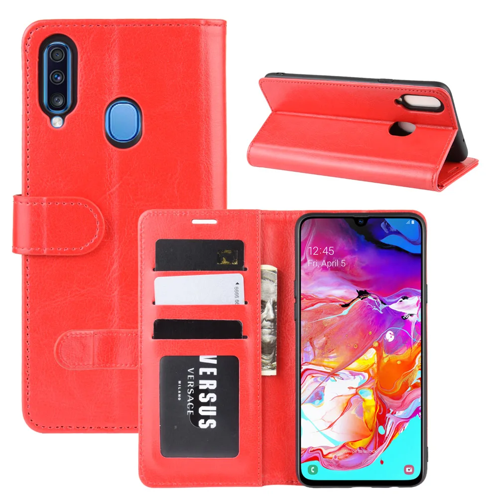 Кожаный чехол для samsung Galaxy A10 A20 A30 A40 A50 A60 A80 A90 откидная крышка бумажник чехол для samsung 50 S A2 Core чехол A10e