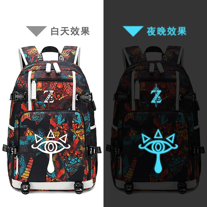 Легенда о Зельде дыхание дикие световой рюкзак студентам школьная сумка ранец