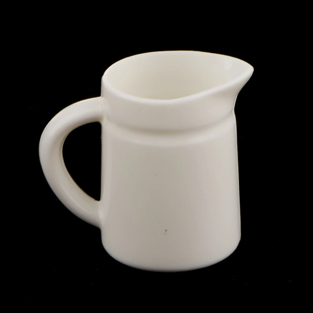 

Набор миниатюрных кофейных, чайных чашек масштаба 1:12 для кукольного домика кружка для чая и воды, аксессуар кухонное украшение для дома, бел...