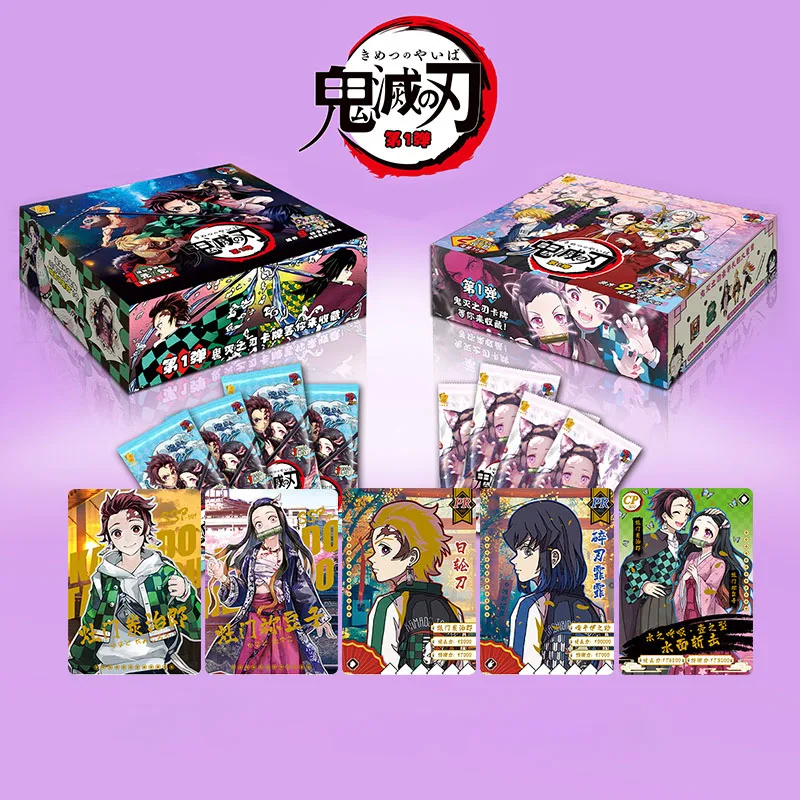 Personajes de dibujos animados de Jap&oacute;n Demon Slayer, Kamado, Tanjirou, Kamado, Nezuko, Tomioka, Giyuu, SSR, PR UR, Flash, edici&oacute;n de colecci&oacute;n-0
