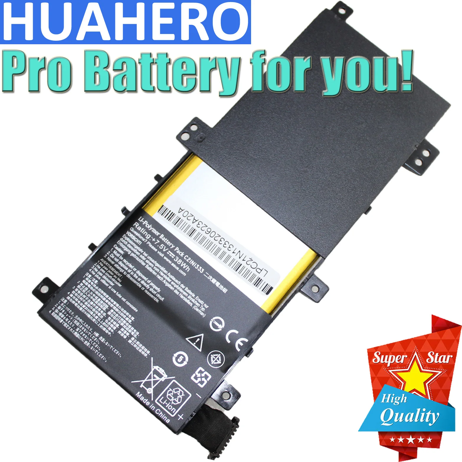 Аккумулятор для ноутбука HUAHERO C21N1333 ASUS TP550L TP550LA TP550LD TP550LJ трансформаторная книга с