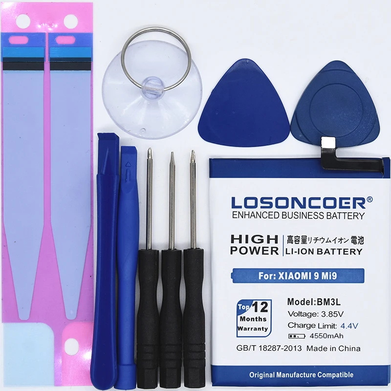 LOSONCOER BM3L 4550mAh аккумулятор для Xiao mi 9 mi 9 M9 mi 9 аккумулятор большой емкости для мобильного телефона+ быстрое поступление