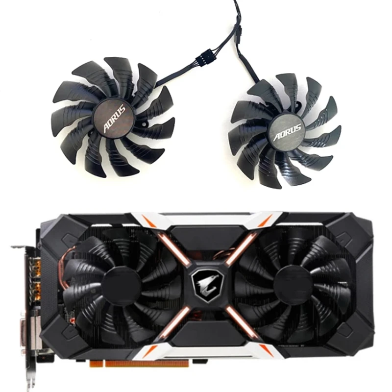 Новый 95 мм 4PIN T129215BU PLD10015B12H вентилятор GPU для GIGABYTE AORUS GeForce GTX 1060 Xtreme GTX1080 1080 Ti RTX 2060 |