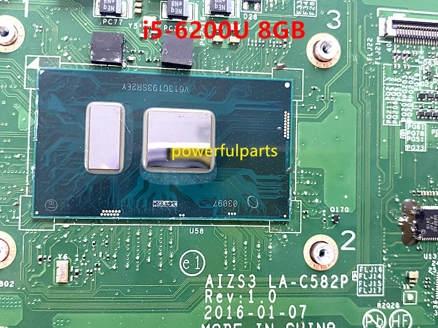 100 working for lenovo yoga 260 motherboard with i5 6200 cpu8g ram aizs3 la c582p fru 00ny976 01lv847 tested well free global shipping