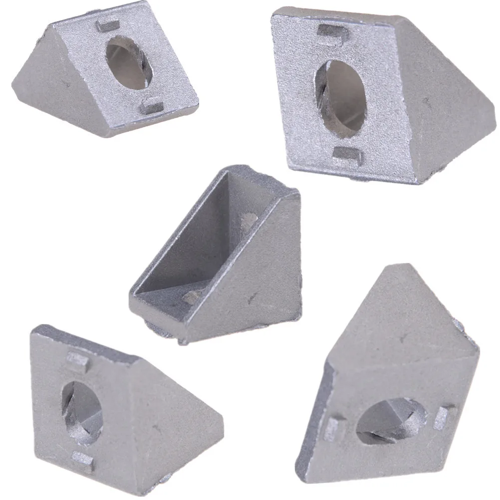 

JETTING 10Pcs Aluminum Brace Corner Joint Right Angle Bracket Joint L Shape 20x20x17mm New High Quality Wholesale