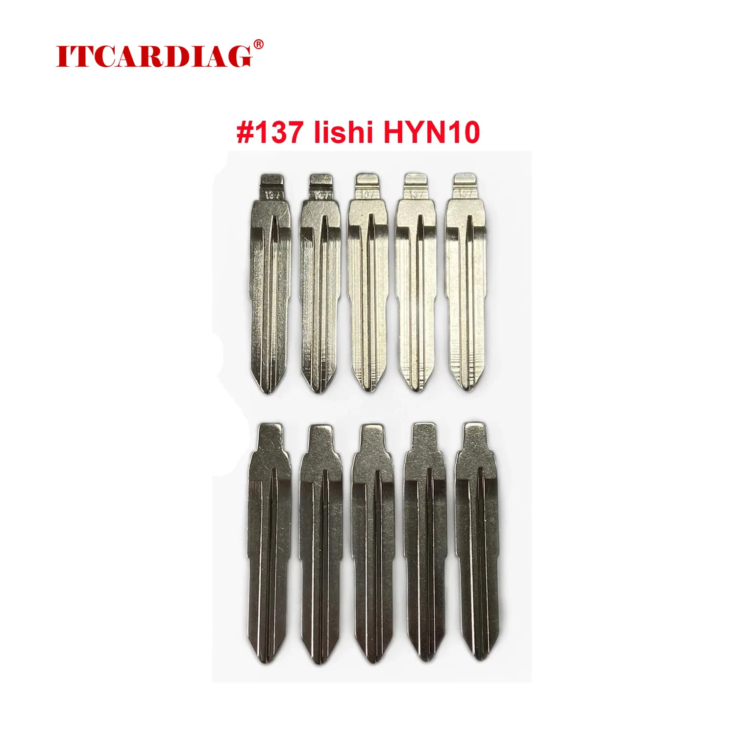 

10pcs/Lot #137 Lishi HYN10 SSY3 Metal Blank Uncut Flip KD VVDI Remote Car Key Blade For Ssangyong