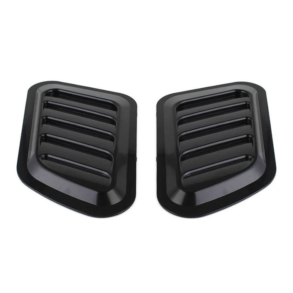 

2 Pcs Vent Covers Portable Car Multipurpose ABS Material Auto Decorative Engine Intake Cover Turbo Hood Scoop Bonnet