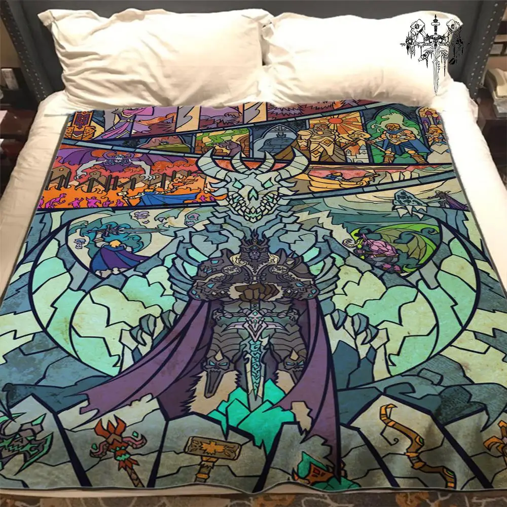 

Одеяло World of Warcraft для дивана, Фланелевое теплое мягкое фланелевое одеяло, Коралловая флисовая ткань, 3 размера