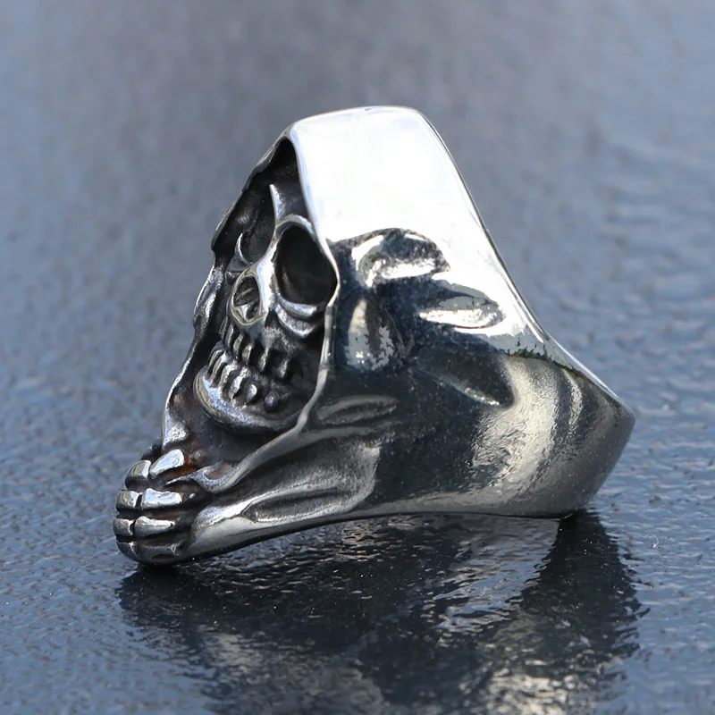 Кольцо в готическом стиле мужское из нержавеющей стали кольцо панк с