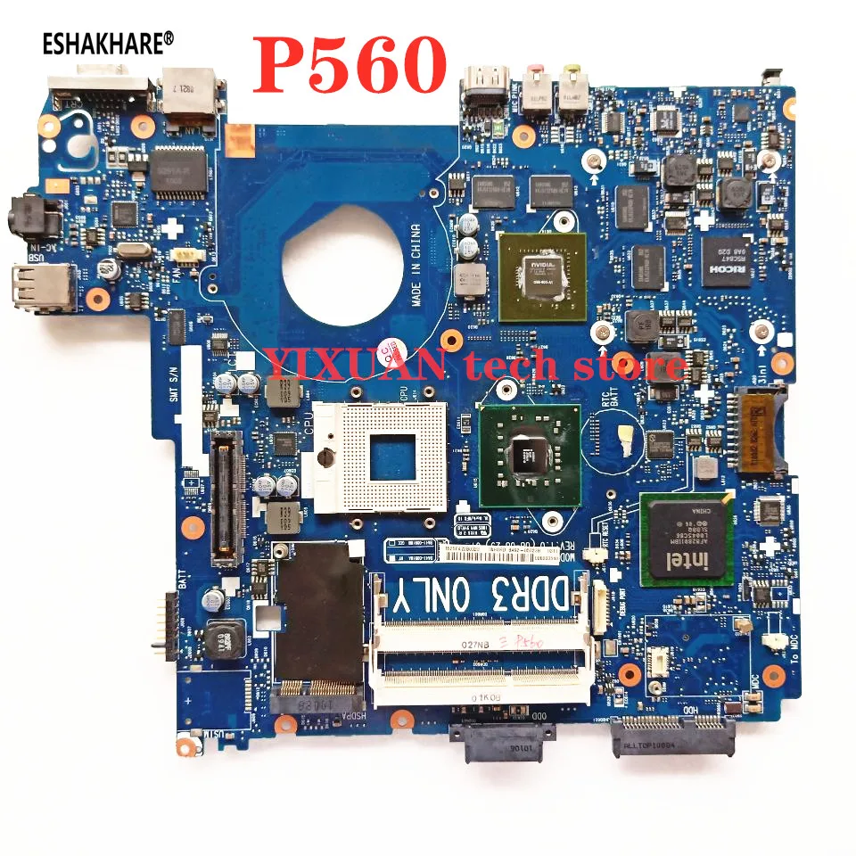 Материнская плата для ноутбука eshachare SAMSUNG NP-P560 NP P560 GeForce 9600 M GPU 100% работает с тестом