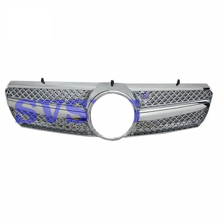 Высокое качество ABS передняя средняя решетка для Mercedes Benz cl-класс W215 1999-2006 - Цвет: Silver