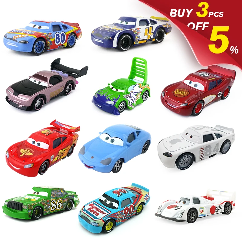 Dinoco Lightning McQueen disney Pixar Cars 3 Sally Mater Flo Jackson Storm doc Hudson 1:55 литая под давлением игрушка