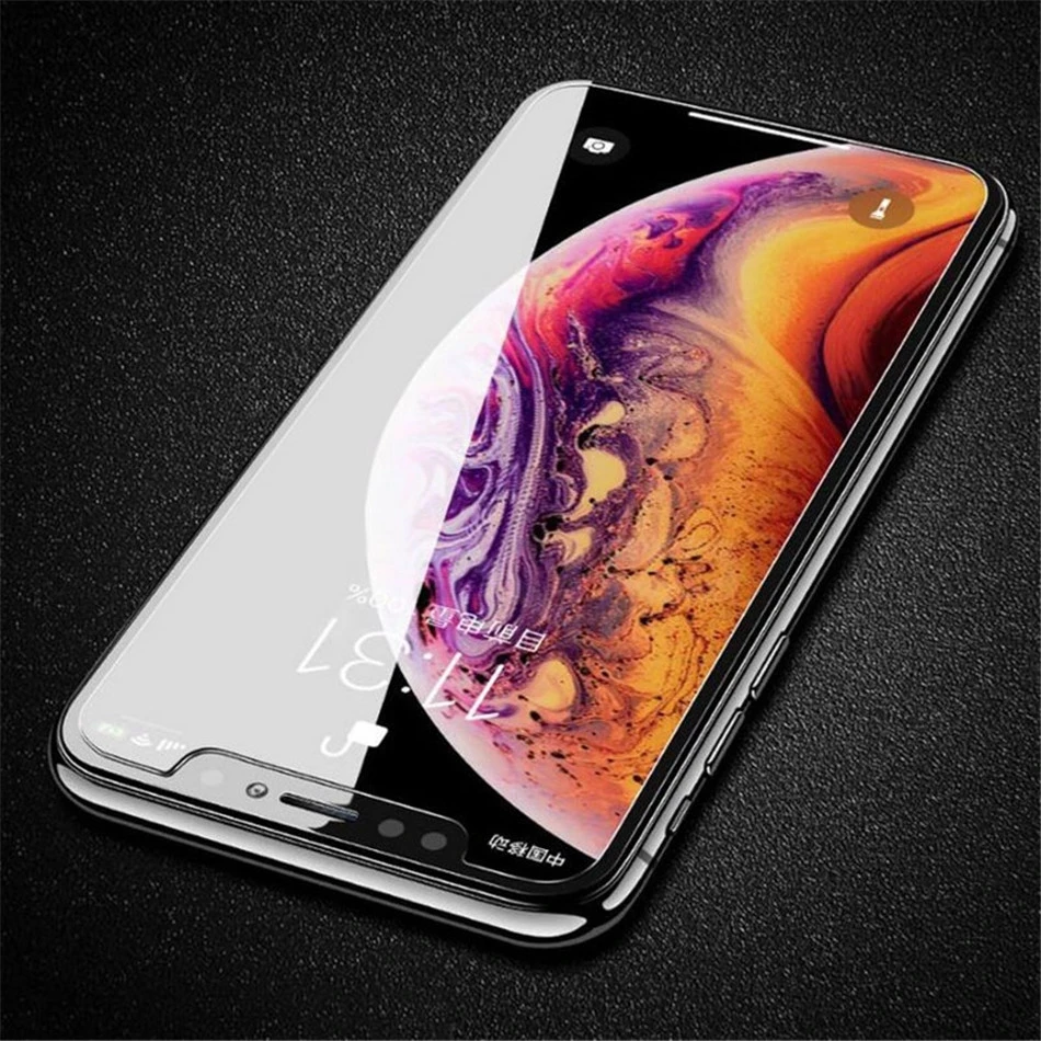 5PCS 9H Tempered Glass For iPhone 12 13 Mini X Xs Xr 11 Pro Max 7 8 6 6s Plus SE 2020 5 5s Screen Protector | Мобильные телефоны и