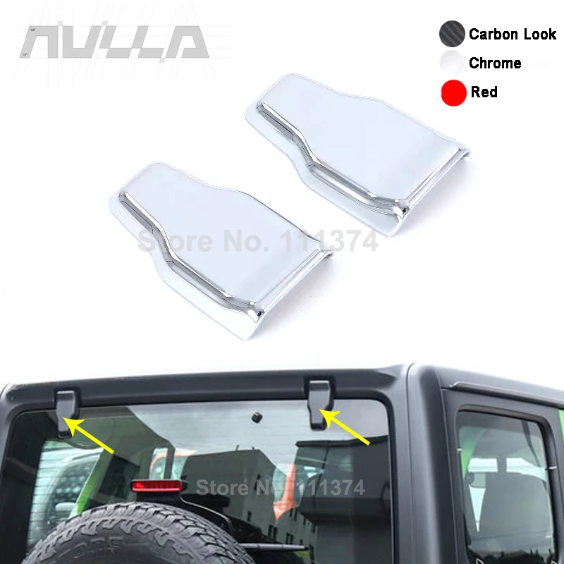 

Car Liftgate Rear Door Window Glass Hinge Protect Decor Cover Trim For Jeep Wrangler JL 2018 2019 2020 Car Exterior Accessories