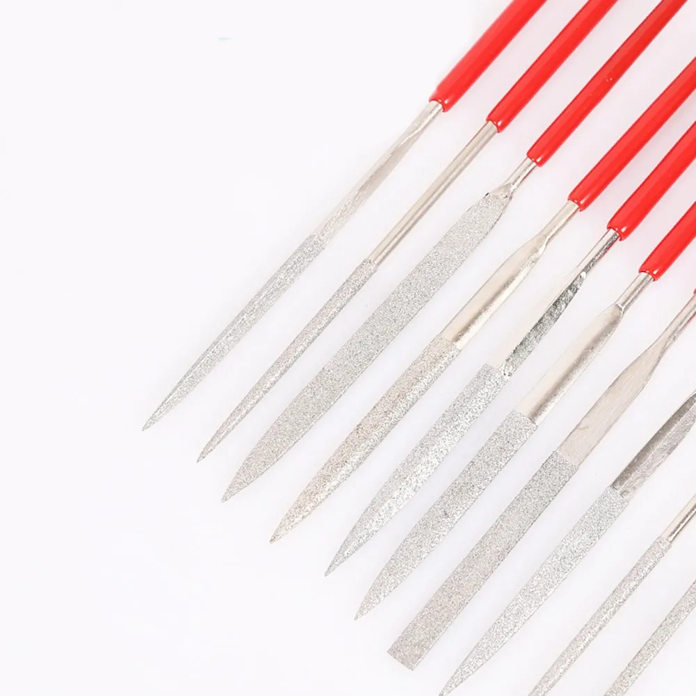 

10pcs Guitar File Fret Nut Saddle Slot Grinding File Set Luthier Repair Tool DIY Slotting Saw Rods Slot Filing Replacement