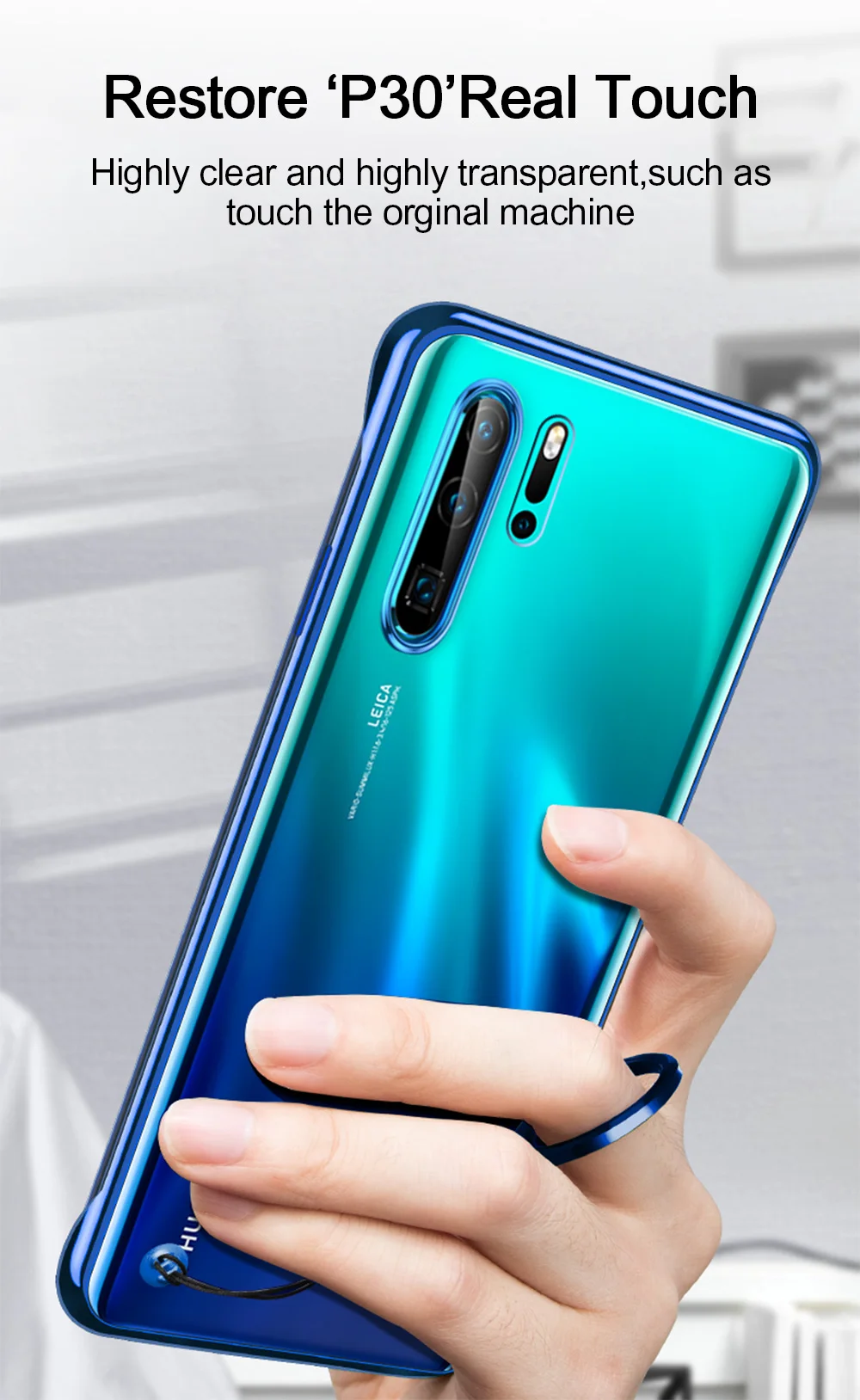 Для huawei P30 P20 Pro mate 20 Pro Honor 20 Pro 9X mate 20 Pro прозрачный Бескаркасный чехол с кольцом против падения Nova 5 5i Твердый Чехол