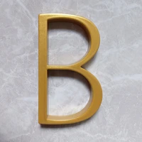 127mm golden floating modern house number gold door home address numbers for house digital outdoor sign plates 5 in b