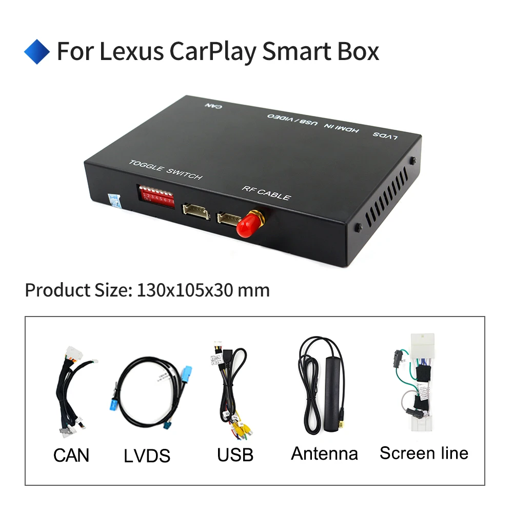 CarlinKit Декодер Беспроводной Carplay/Android авто для Lexus NX ES US IS CT RX GS LS LX LC RC поддержка