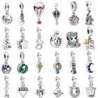 Бусины-подвески для браслета Пандора, серебристого цвета