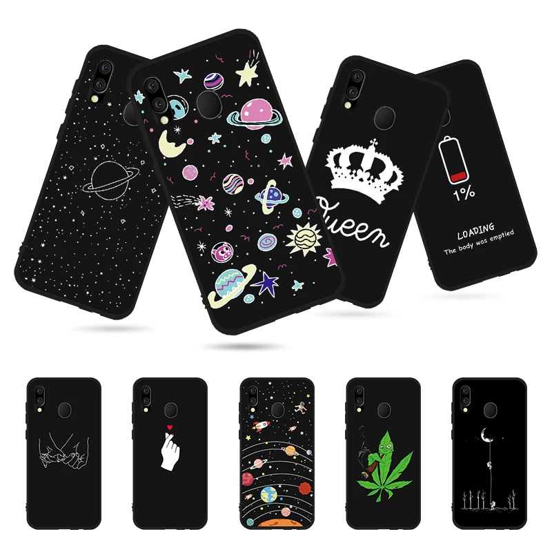 Cool Moon Space чехлы для телефонов Samsung Galaxy A70 A60 A50 A40 A30 A20 A20e A10 A2 Core мягкий силиконовый