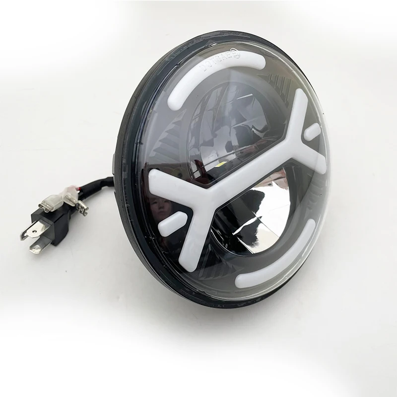 H4 Halo 5 3/4 &quot5 75-дюймовая светодиодная фара для Dyna Sportster Iron 883 Street Rod Bob Softail Deuce Custom Super