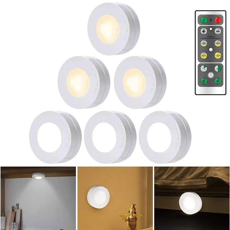 Светодиодные светильники для освещения шкафа беспроводные с питанием от