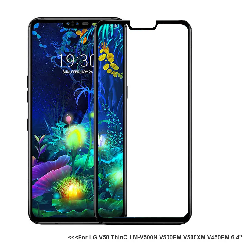 XSDTS Tempered Glass For LG V20 V30 V40 V50 ThinQ W10 W30 Full Cover Screen Protector Explosion Proof Protective Film | Мобильные