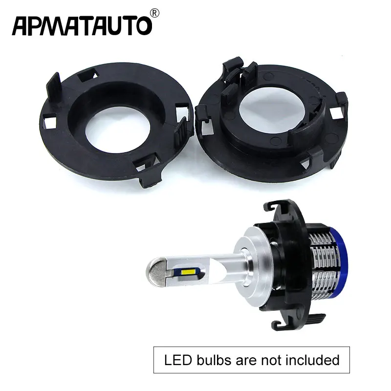 2 шт. H7 для светодиодный лампы головной светильник держатель преобразования