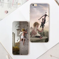 funny little angel cute cupid soft mobile phone cover for iphone 11 pro max 12 mini case xs xr x 7 8 6s 6 plus 5s 5 se 10 shell