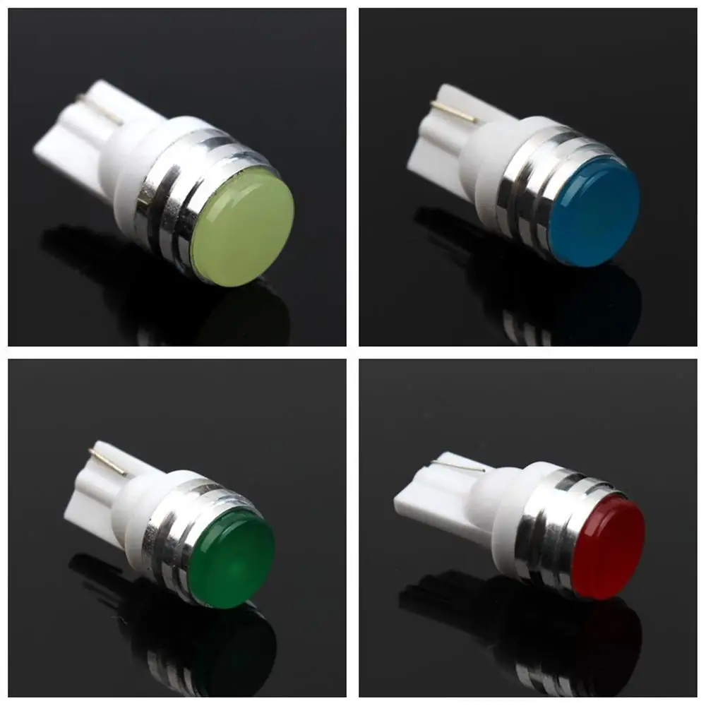 

10pcs T10 LED Lamp 12V 1.5W Round Bottom Flood Corn LED Clearance Light Bulb Energy-saving Easy to install Long Life Silicone