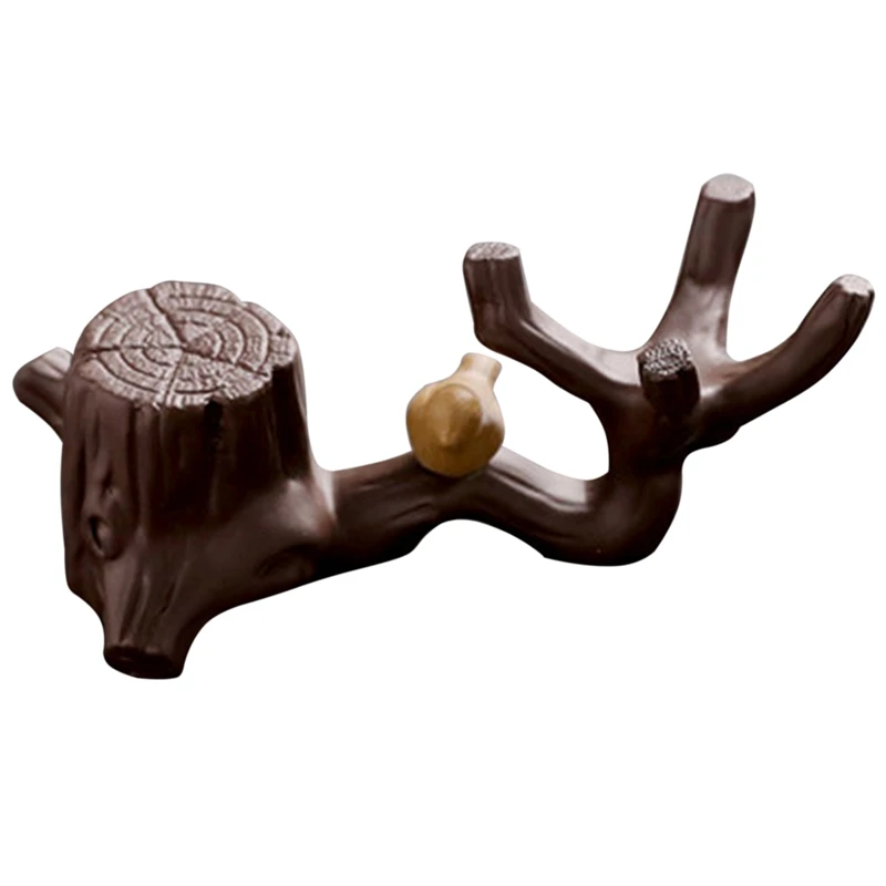 Держатель для крышки стакана фиолетовая глина в виде ветки дерева Magpie