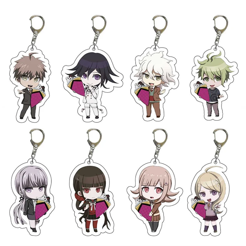 Новый брелок для ключей из аниме Игра данганронпа акриловые фигурки кокичи Ома