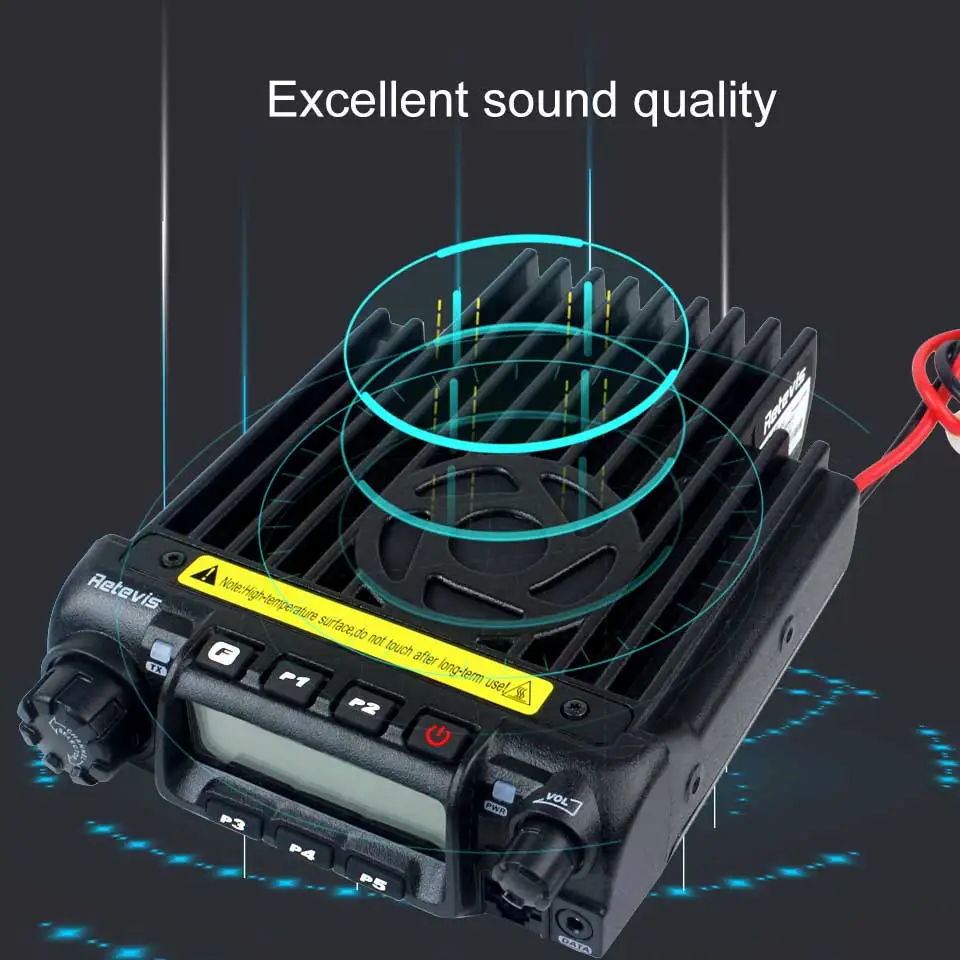 Retevis RT-9000D мобильный автомобильный радиоприемопередатчик VHF 66-88MHz(или UHF) 60W 200CH Scrambler Walkie Talkie+ динамик микрофон+ программный кабель