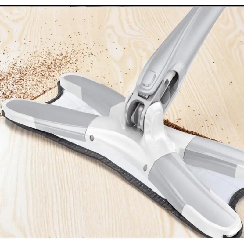 

Hand Free Mop Washing Flat Floor Hardwood Laminate Wet And Dry Mop Kit Easy Wringing Microfiber Replacement Pad For Home Kitchen