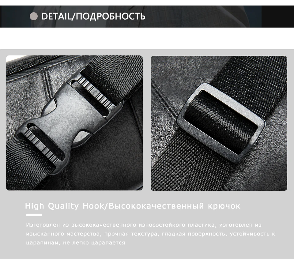 WESTAL Sheep Genuine Leather Men's Waist Bags Belt Men Waist Pack Male Fanny Pack Black Small Hip/Bum Bag Leather Waist Bag 8917