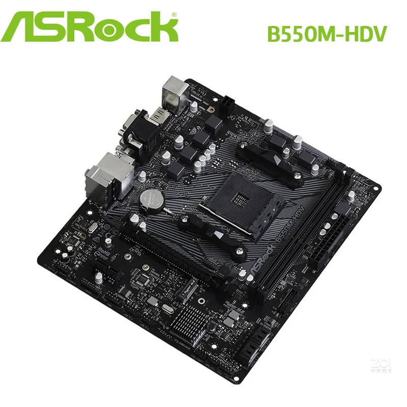 Kaufen ASROCK B550M-HDV Motherboard AM4 AMD B550 DDR4 64GB Desktop B550 Mainboard AM4 3rd-Gen M.2 NVME Slot M.2 PCI-E 4,0 M.2