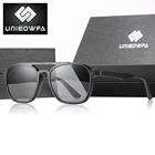 Солнцезащитные очки Мужские поляризационные на магнитной клипсе UV400, авиаторы при близорукости, брендовые черные по рецепту