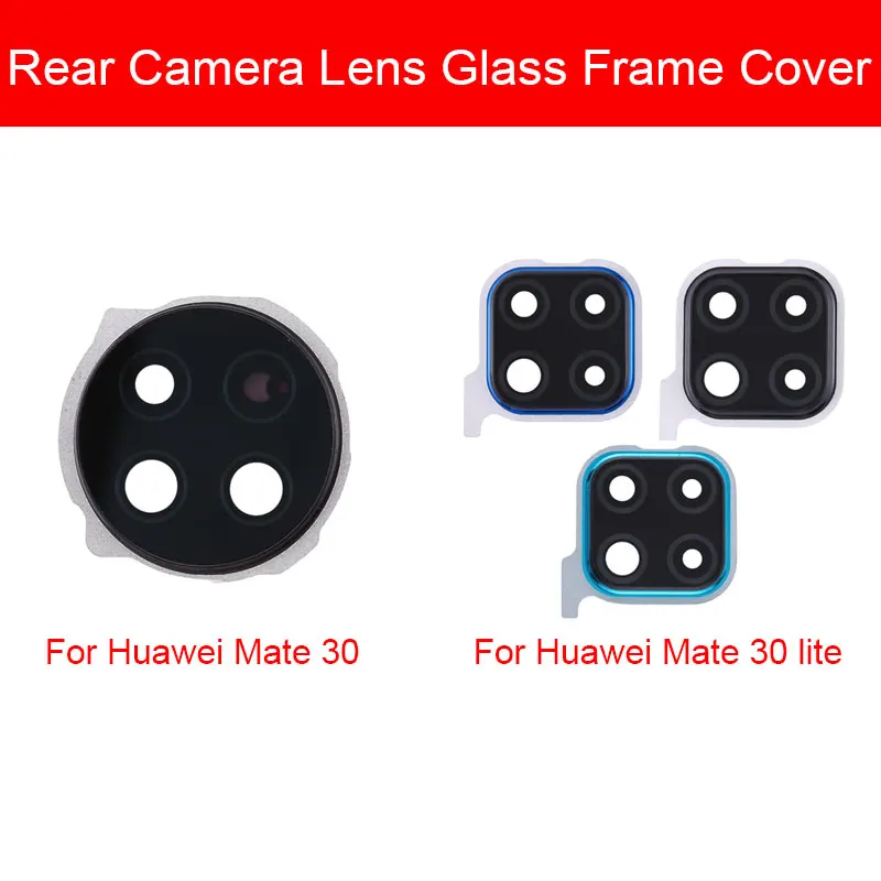 

Задняя камера стеклянная линза для Huawei Mate 30 Lite задняя камера стеклянная крышка объектива с клейкой наклейкой Repalcement запасные части