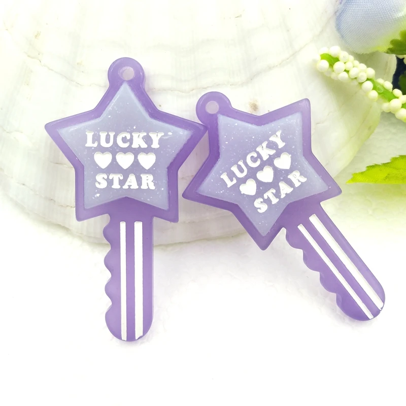 10 шт. милые звезды подвеска из смолы для ключей сделай сам аксессуары украшение |