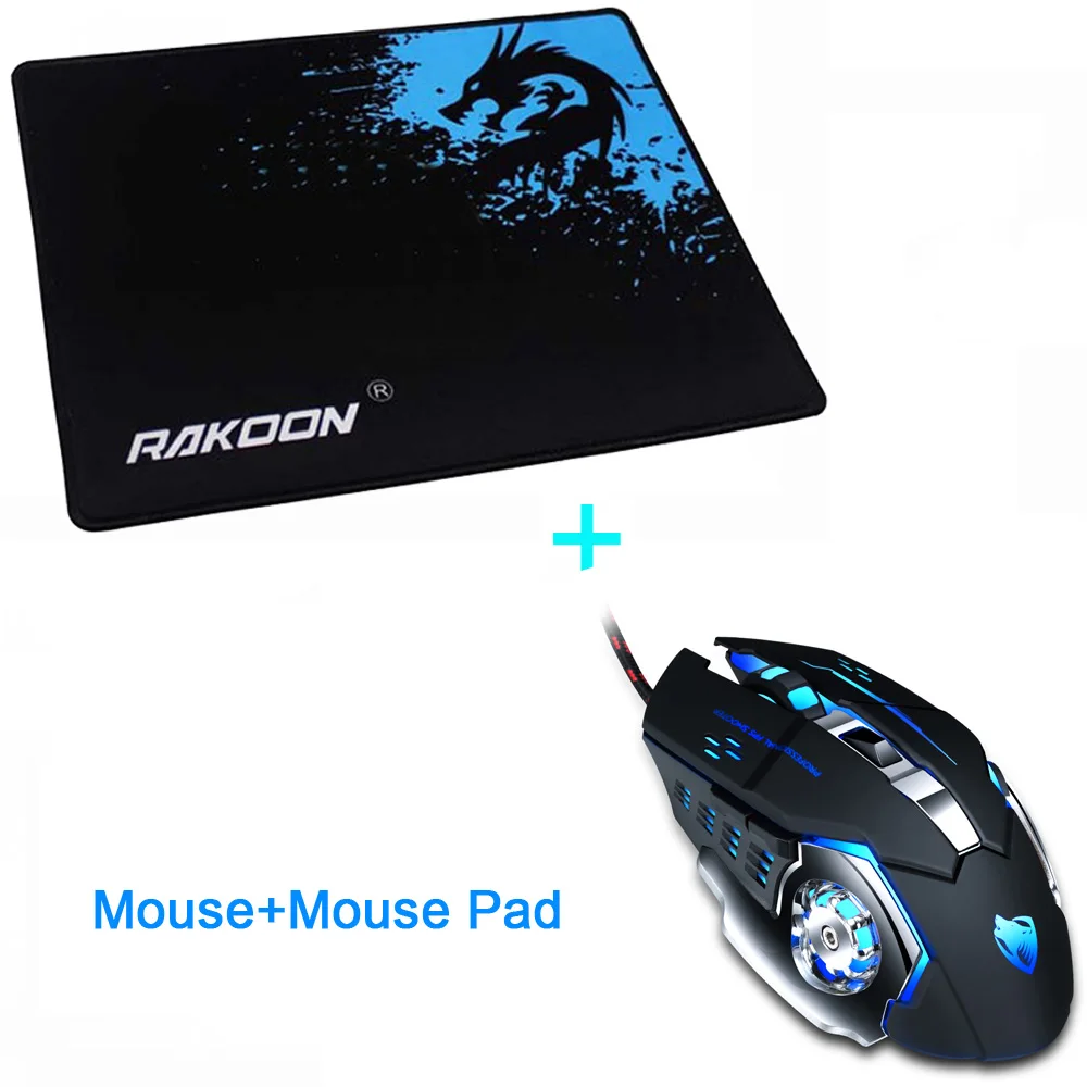 Mouse and Pad REEJOYAN RAKOON игровой коврик для мыши фиксирующий край Премиум-текстурированный анти-Противоскользящий мышь резиновый коврик для мыши для геймера или ежедневного использования - Цвет: Mouse and Pad