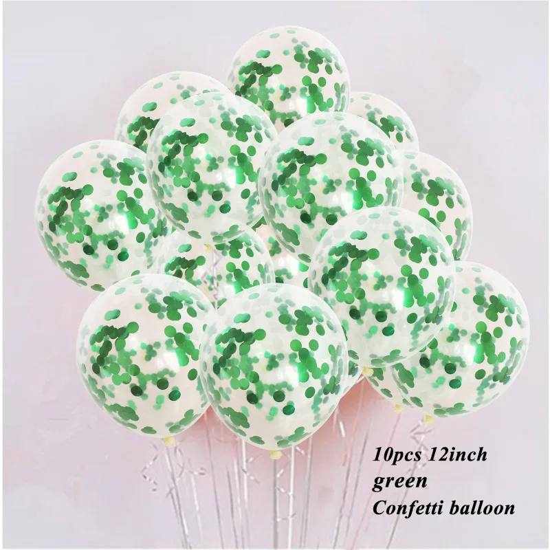 green dot confetti 10 шт Звездный конфетти шары Выпускной вечерние украшения только что женатый Babyshower мальчик девочка 30th 40th 50th 60th день рождения - Цвет: green dot confetti